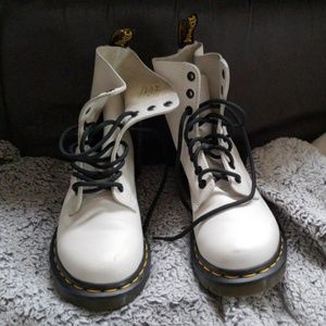 White Doc Marten Boots